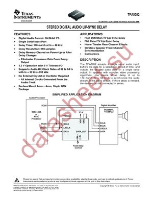 TPA5052RSARG4 datasheet  